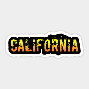 California t-shirt designs Sticker